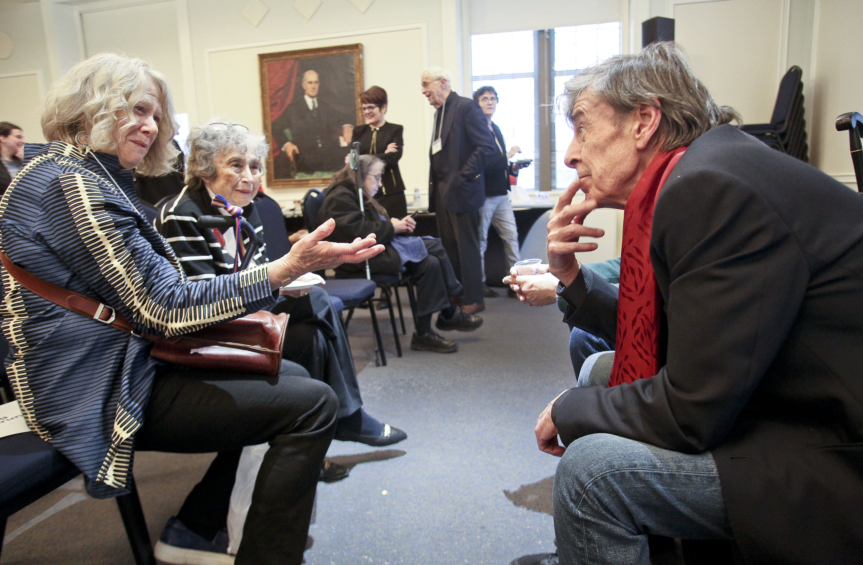 michael Denney engages the audience at the Klagsbrun Symposium