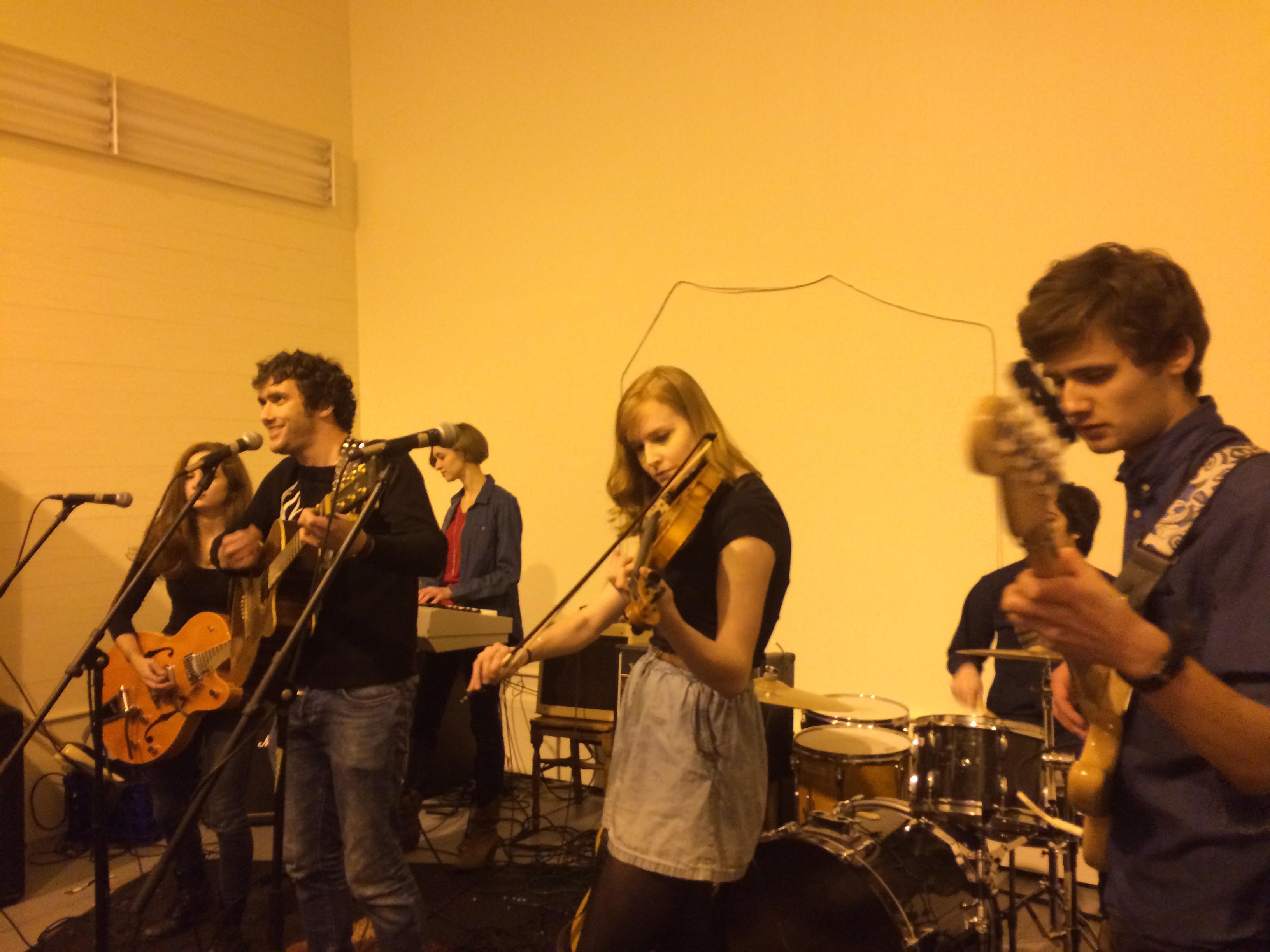 The band Canopy playing at a MOBROC show at The Barn