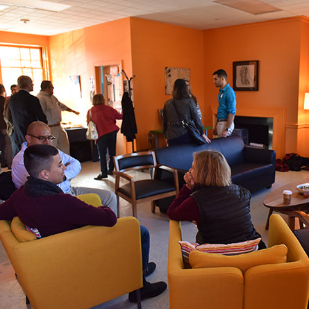 Interior of the LGBTQIA Center's space. 