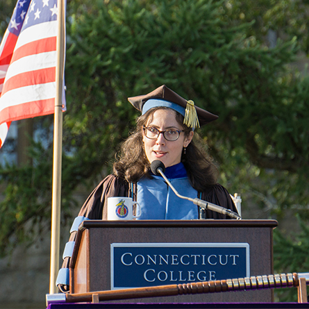 Professor Virginia Anderson gives the keynote address at Convocation