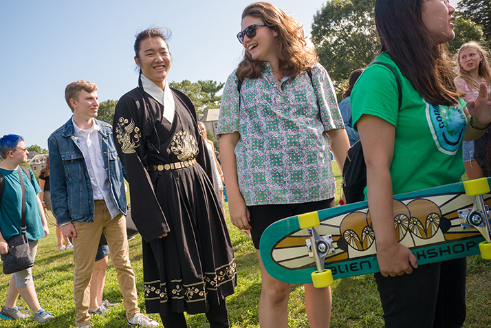 Students process into the Convocation ceremony