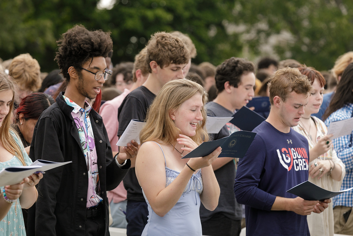 Students recite the matriculation pledge.