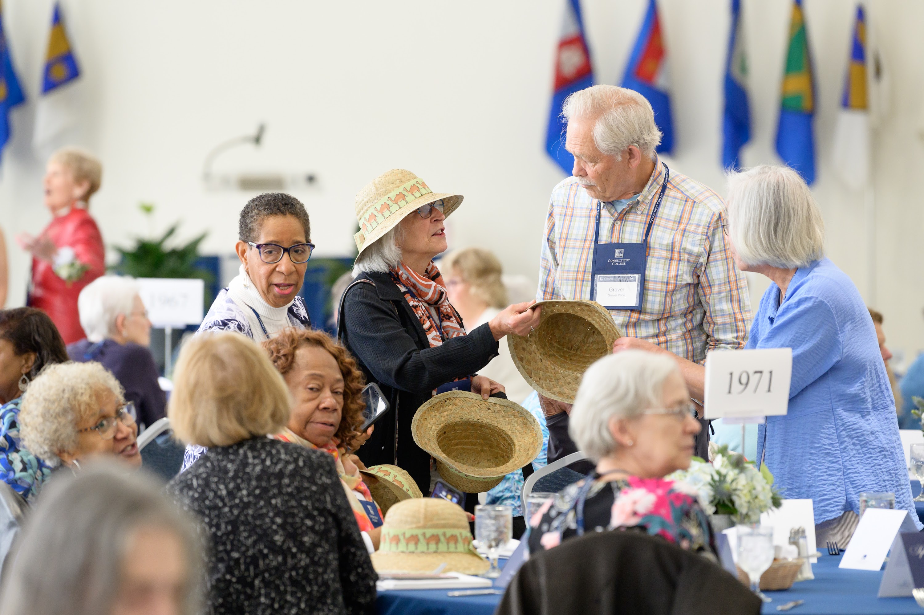 The Class of 1971 attends their first Sykes Luncheon honoring alums who have reached their 50th Reunion.