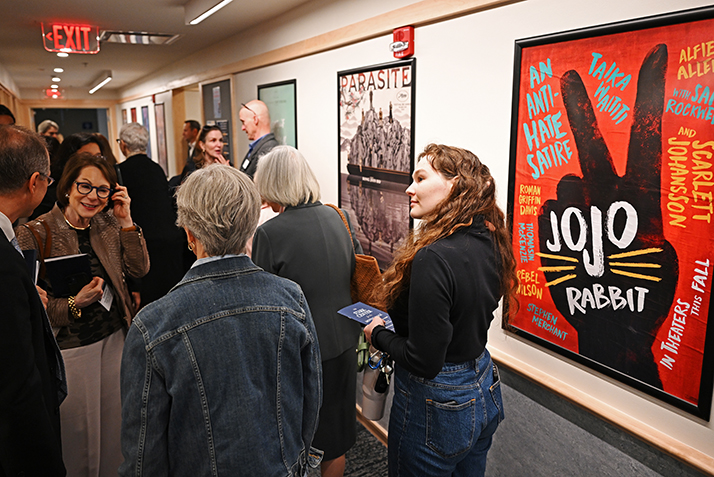 Guests tour the new Stark Center for the Moving Image