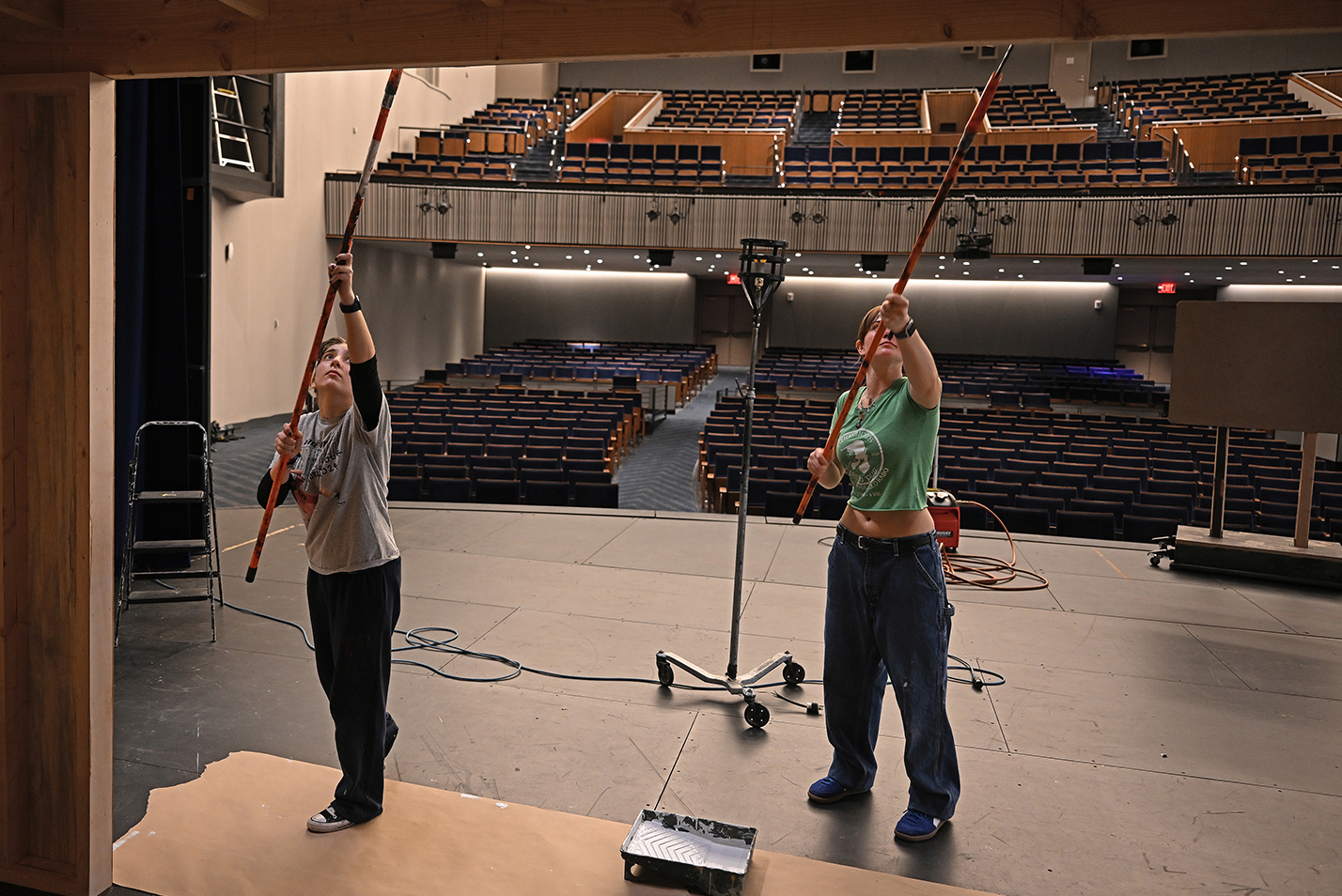 two stage crew paint a set