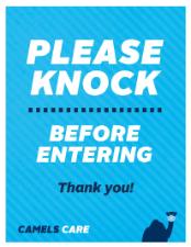 Please Knock Sign